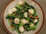 54. Tumis Sawi Telur Puyuh