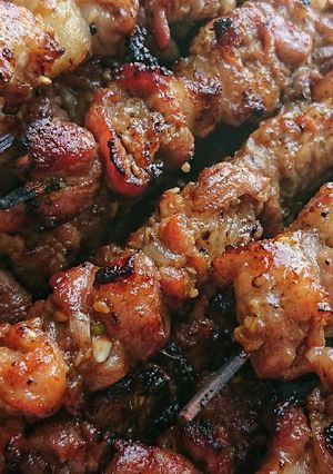 Hình của món Chả Xiên Nướng (BBQ Pork Sticks).