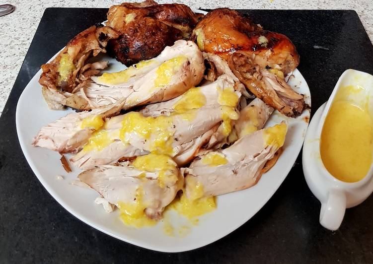 Easiest Way to Prepare Homemade My jamaican Spiced Chicken with A Mango Sauce.😍