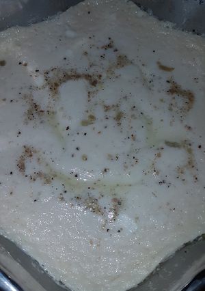 A picture of Junnu(pudding).