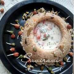 A picture of Sprouted whole Lentil Pulav.