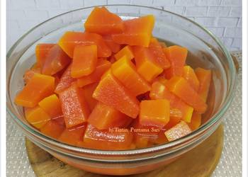 Resep Terbaru Setup Pepaya untuk Campuran Es Buah Sedap Nikmat