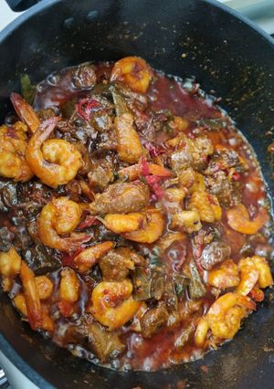 A picture of Ketofy Singapore sambal goreng pengantin.