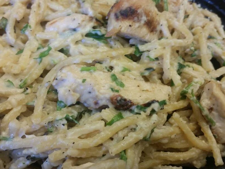 Simple Way Make Recipe Lemon-Herb Grilled Chicken Alfredo that is Awesome, So Delicious}