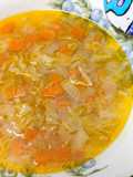 Sopa de repollo y calabaza