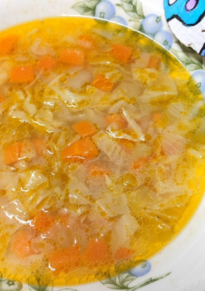 Una foto de Sopa de repollo y calabaza