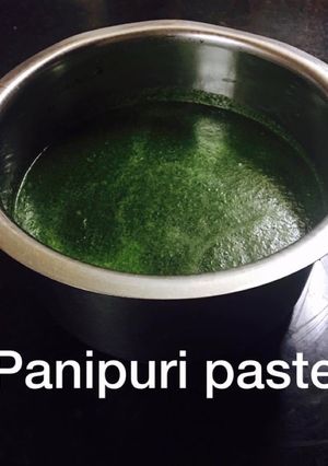 A picture of Panipuri pulp..!!! (paste)Frozen recipe ❤️.
