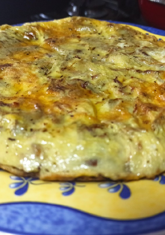 Una foto de Tortilla de alcachofas
