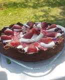 Torta helada de frutilla