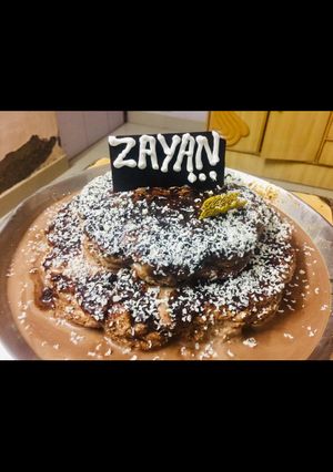A picture of No bake Chocolate cake.