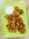 Mushroom Fritters with Creamy Ranch Dip