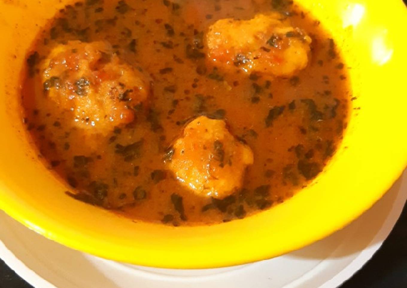 Moong dal kofta curry