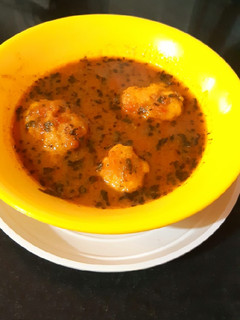 A picture of Moong dal kofta curry.