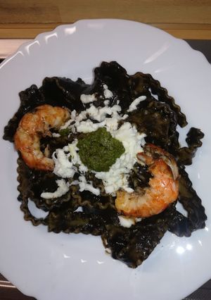 Foto di Mafalde al nero di seppia