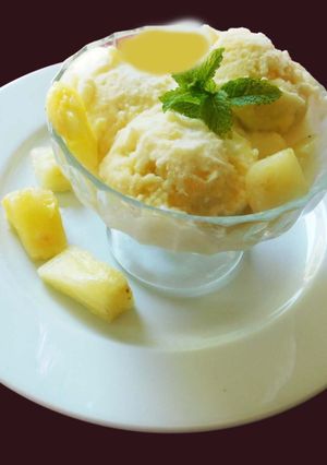 A picture of Pineapple Sorbet.