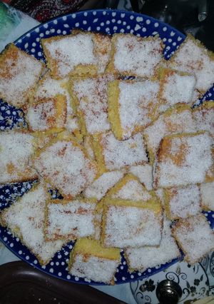 صورة لوصفة بسبوسة بالليمون
