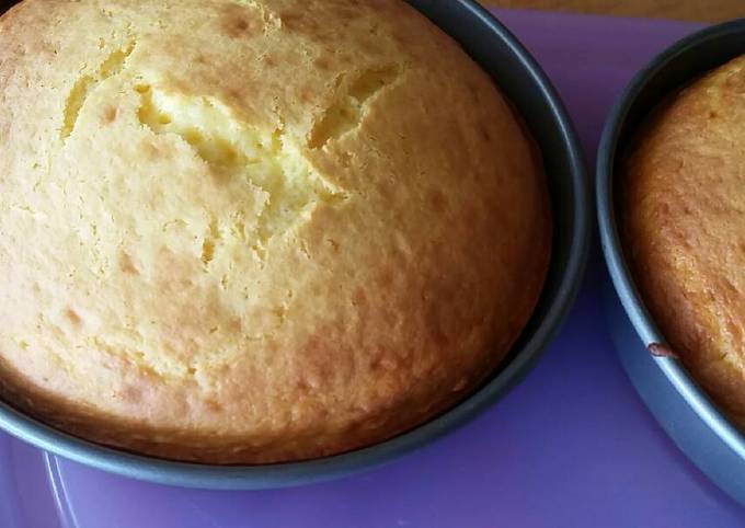 Pan basico para pastel de tres leches Receta de LAS DELICIAS PARA TU HOGAR-  Cookpad