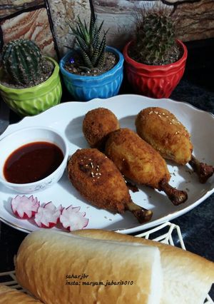 عکسی از دستور مرغ دروغین