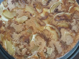 Torta invertida de manzana