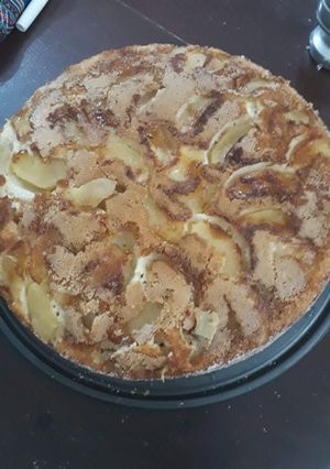 Una foto de Torta invertida de manzana