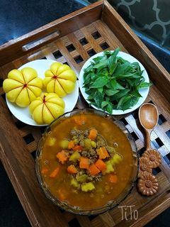 Hình của món Cà ri bò bằm.