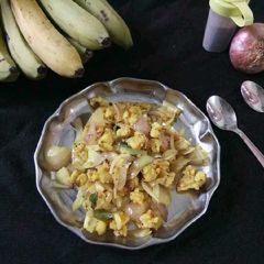 A picture of Leftover banana Curry Palyam.