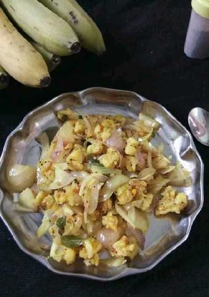 A picture of Leftover banana Curry Palyam.