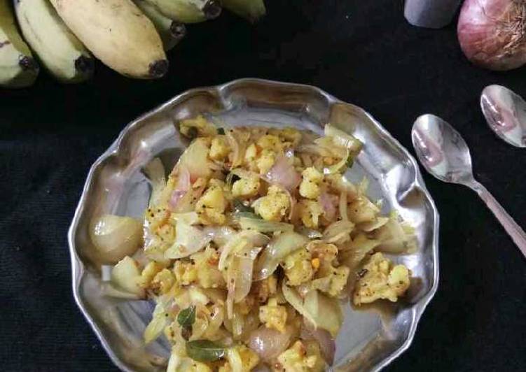 Get Breakfast of Leftover banana Curry Palyam
