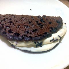 Egg Oreo pancakes A picture of Egg Oreo pancakes.