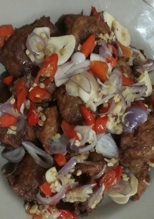 Foto resep Ikan tepung sambal matah