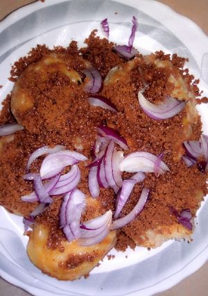 A picture of Masa with granut cake (bandashe).