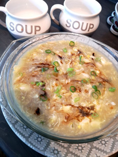 A picture of Chicken Corn Soup.