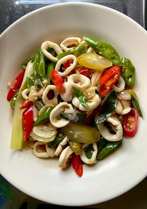 Foto resep Tumis cumi pedas