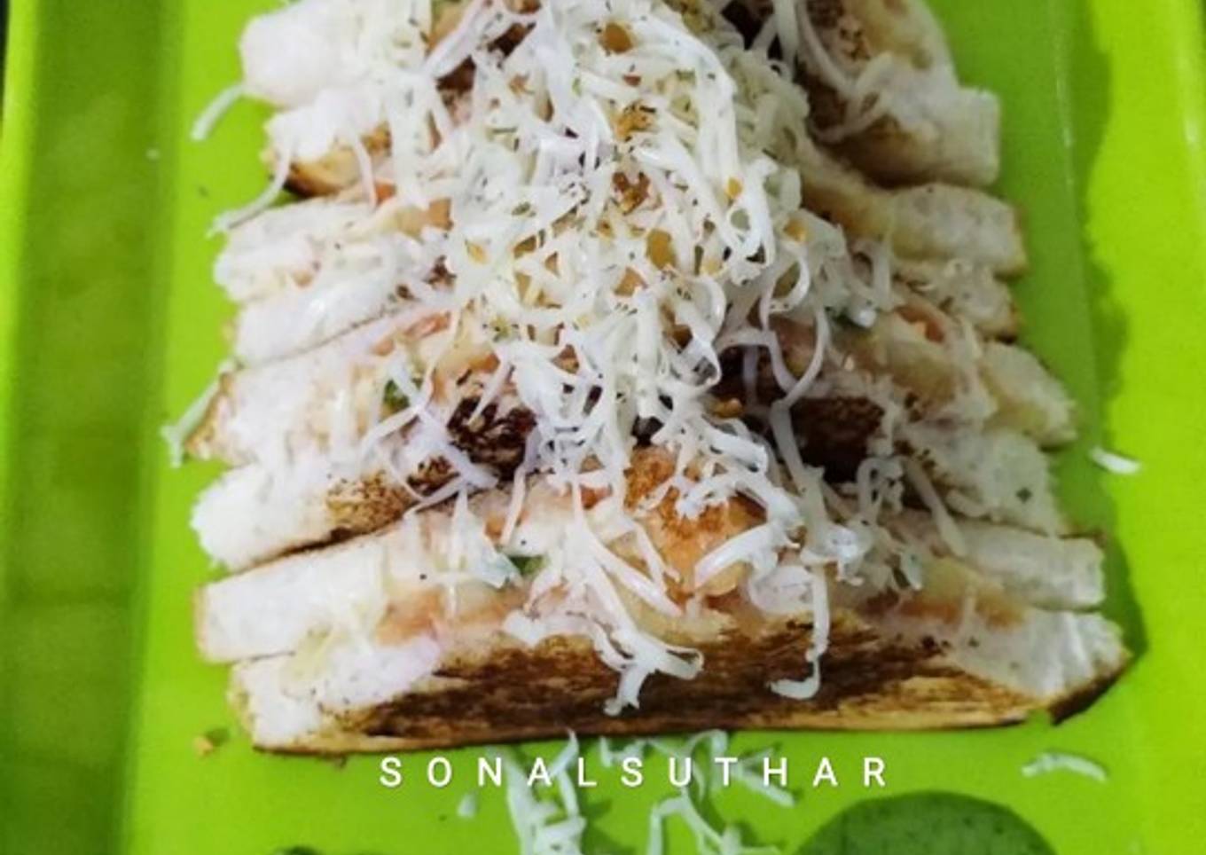 Grilled Veg Cheese Sandwich