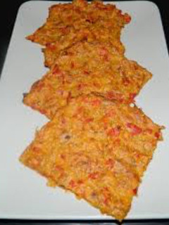 Una foto de Sándwich ¡con pan de zanahoria y semillas! (sin harina)
