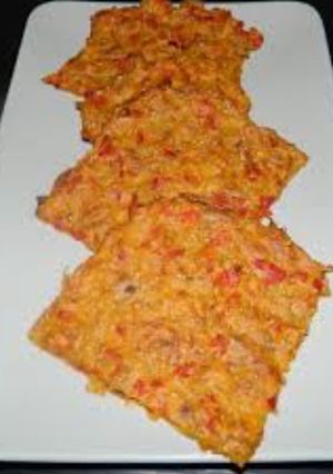 Una foto de Sándwich ¡con pan de zanahoria y semillas! (sin harina)