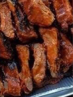 A picture of Baked spare ribs.