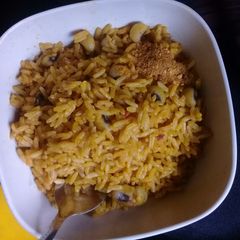 A picture of Hafsat's delicious jelop rice.