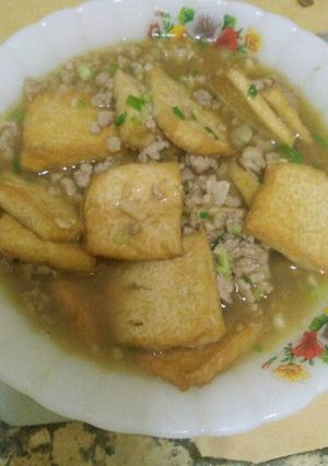 Foto resep Daging cincang masak tahu