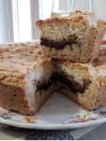 Crostata con amaretti nel caffè e frangipane