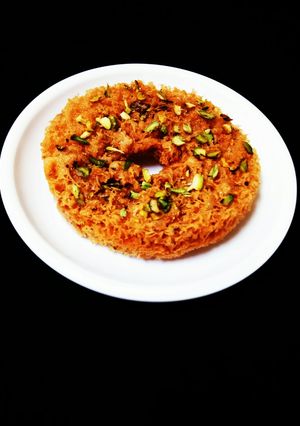 A picture of Paneer Ghevar.