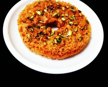 The New Way Serving Recipe Paneer Ghevar Yummy