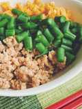 Japanese Scrambled Chicken Bowl (Tori Soboro Donburi)