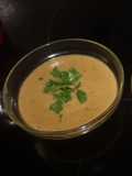 Crema mediterránea de berenjena y calabacín