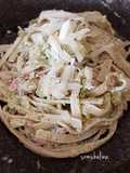 Fettuccine semintegrale con broccoli e speck