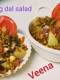 अंकुरित मूंग सलाद (Ankurit moong salad recipe in Hindi) रेसिपी मुख्य फोटो