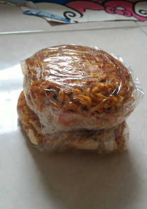 Foto resep Samyang burger