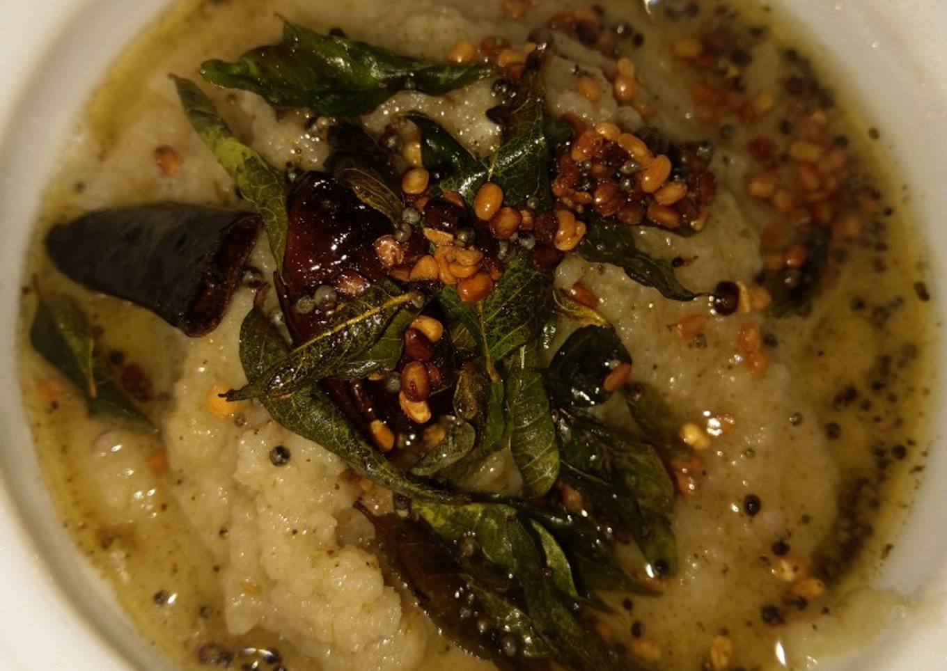 Yellow cucumber chutney