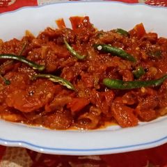 A picture of Pyaz tamatar ki chutney.