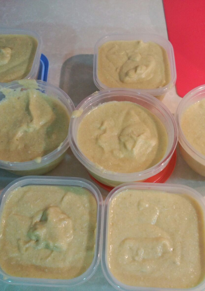 Una foto de Puré de verduras de la huerta y pollo o pavo, especial bebés y adultos